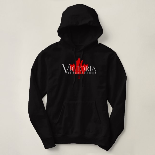 VICTORIA BRITISH COLUMBIA BC CANADA GARDEN CITY MA HOODIE (Design Front)
