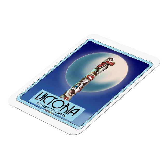 Victoria British Columbia Totem Pole. Magnet (Left Side)