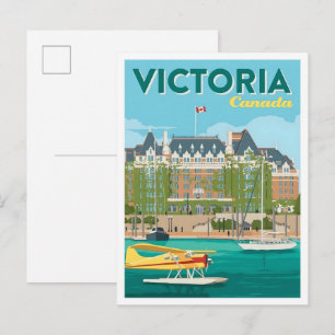 Victoria Canada Art Vintage Travel  Postcard