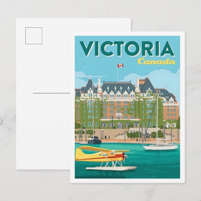 Victoria Canada Art Vintage Travel  Postcard (Front/Back)