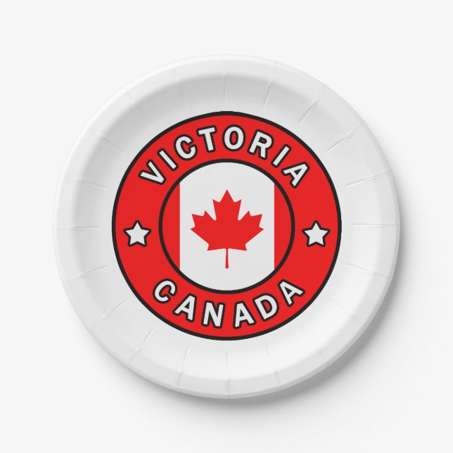 Victoria Canada Paper Plate (Front)