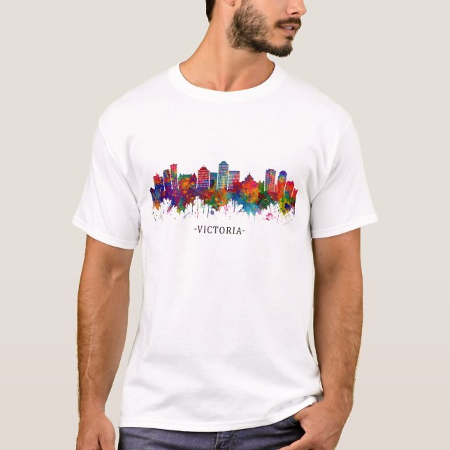 Victoria Canada Skyline T-Shirt (Front)