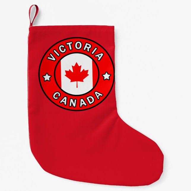 Victoria Canada Small Christmas Stocking (Front)