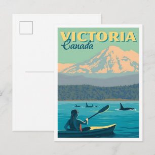 Victoria Canada Vintage Travel  Postcard