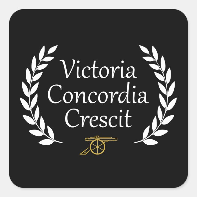 Victoria Concordia Crescit Arsenal  Square Sticker (Front)
