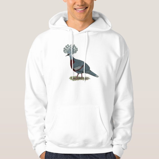 Victoria Crowned Pigeon Hoodie (Front)