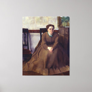 Victoria Dubourg  by Edgar Degas Canvas Print