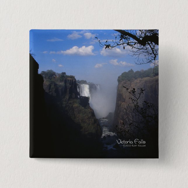 Victoria Falls 1 15 Cm Square Badge (Front)
