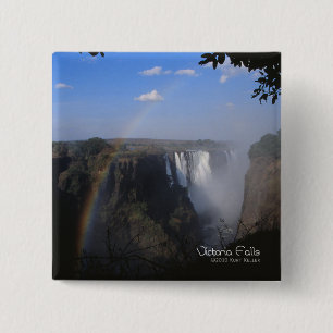 Victoria Falls 2 15 Cm Square Badge