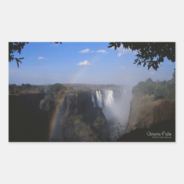 Victoria Falls 2 Rectangular Sticker (Front)