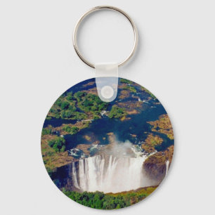victoria falls aerial key ring