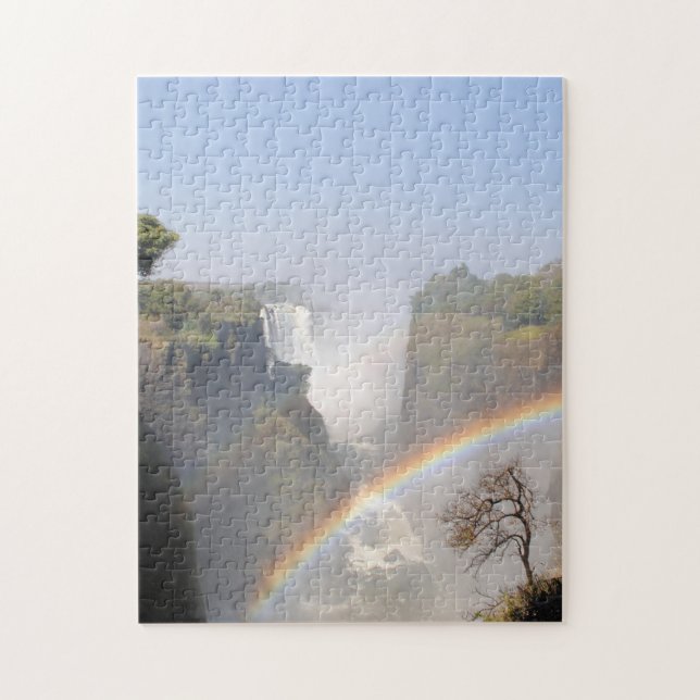 Victoria Falls Rainbow Jigsaw Puzzle (Vertical)