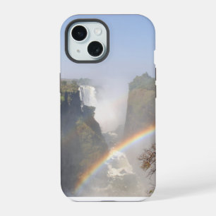 Victoria Falls Rainbow Waterfall Photo iPhone 15 Case