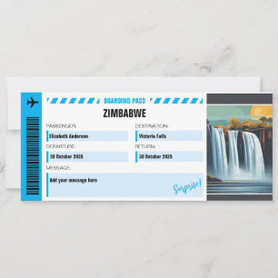 Victoria Falls Surprise Trip Ticket