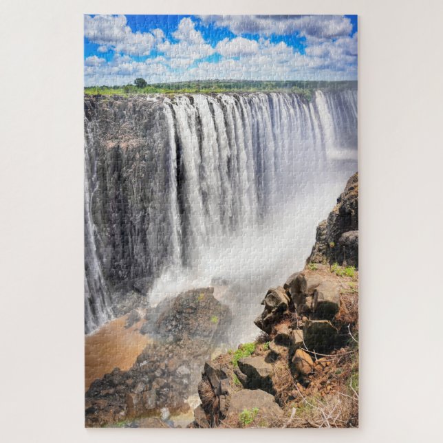 Victoria Falls: The Smoke That Thunders Jigsaw Puzzle (Vertical)