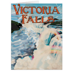 Victoria Falls Vintage travel poster