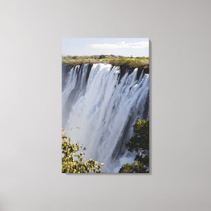 Victoria Falls, Zambesi River, Zambia. Canvas Print