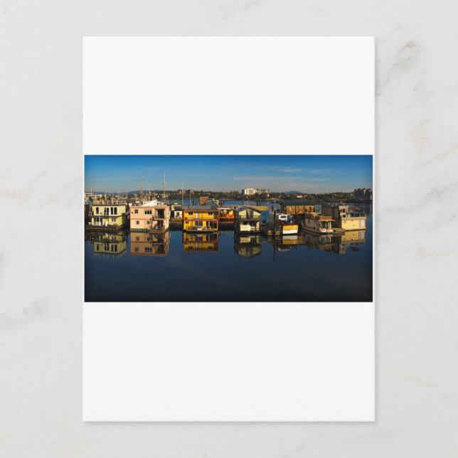 Victoria floating houses 3 postcard (Front)