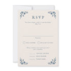 Victoria Formal Portrait Wedding RSVP Card