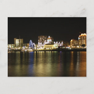 Victoria Harbour Lights Postcard