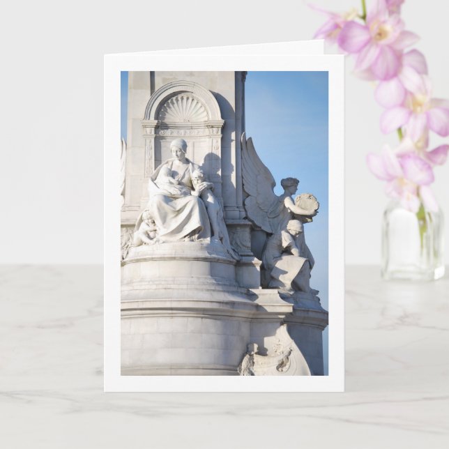 Victoria Memorial Monument, London Card (Orchid)