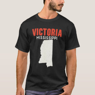 Victoria Mississippi USA State America Travel Miss T-Shirt