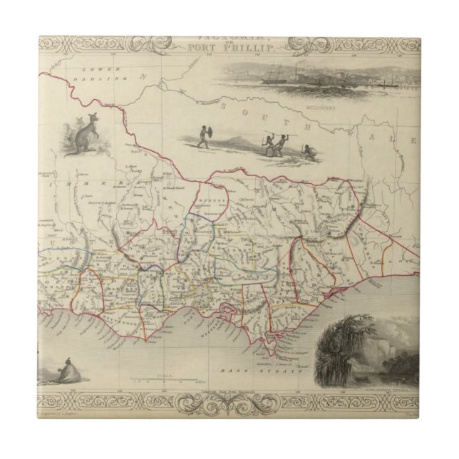 Victoria or Port Phillip Tile (Front)