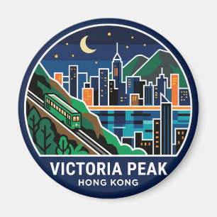Victoria Peak Hong Kong Magnet
