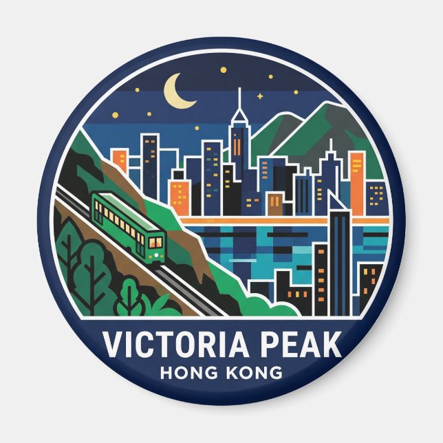 Victoria Peak Hong Kong Magnet (Front)