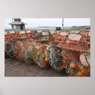Victoria, Prince Edward Island. Crab pots Poster