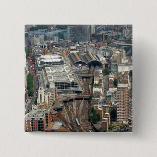 Victoria Railway Station 15 Cm Square Badge