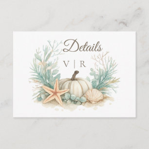 Victoria & Raymond Wedding Details Enclosure Card