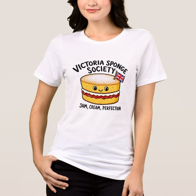 Victoria Sponge Society Funny Cake Tee (Front)