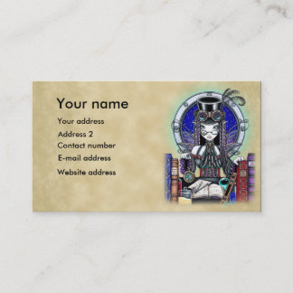 "Victoria" Steam Punk Faerie Art Business Cards