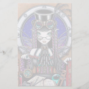 "Victoria" Steam Punk Faerie Art Stationery