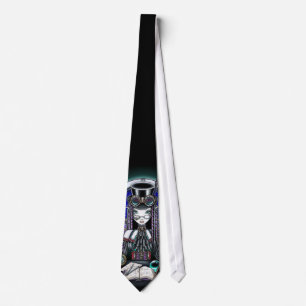 "Victoria" Steam Punk Faerie Art Tie