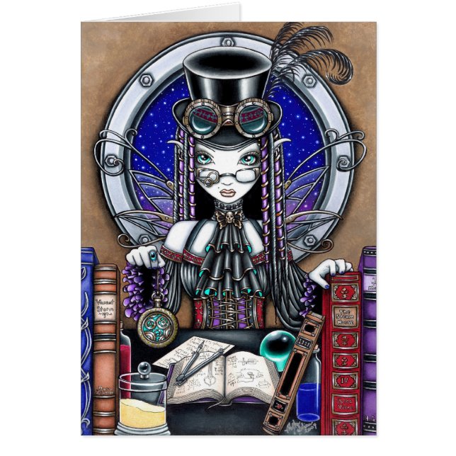Victoria Steam Punk Faerie Card (Front)