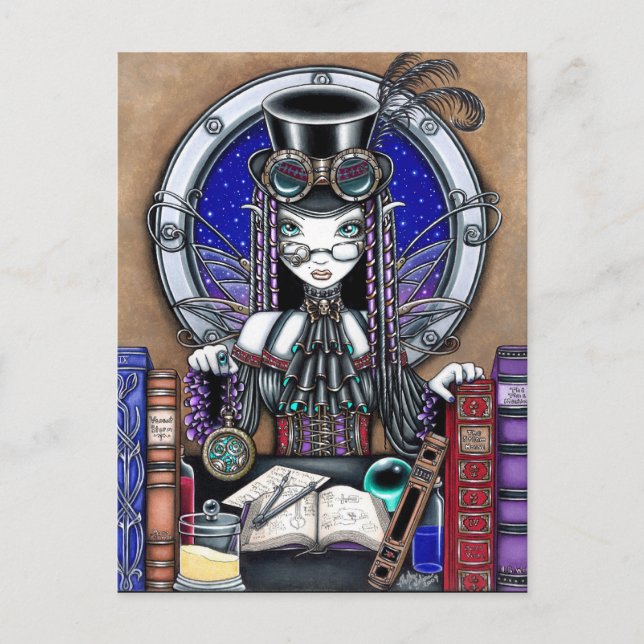 Victoria Steam Punk Faerie Postcard (Front)