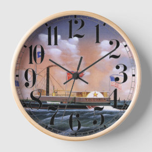 Victoria steam tug 1859 clock