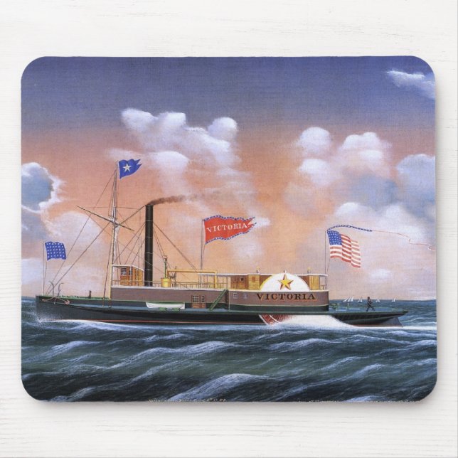 Victoria steam tug 1859 mouse pad (Front)