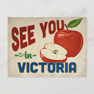Victoria Texas Apple - Vintage Travel Postcard