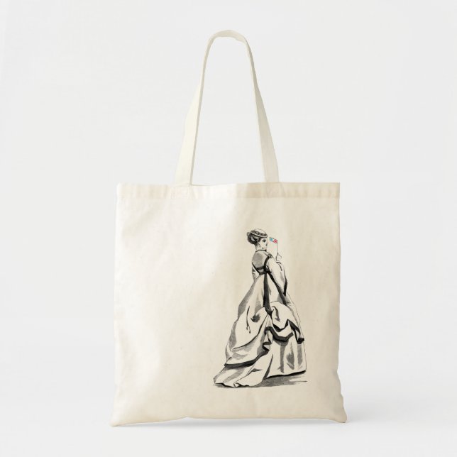 Victorian 3D Masquerade Tote Bag (Front)
