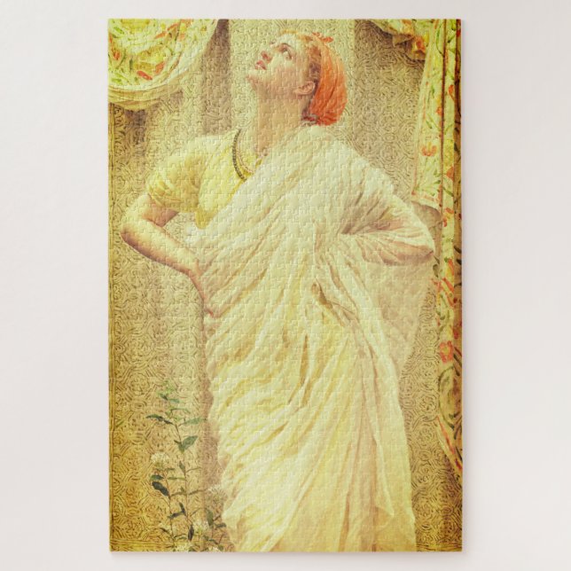 Victorian Albert moore canaries renaissance woman Jigsaw Puzzle (Vertical)