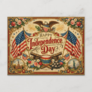 Victorian Americana Independence Day Holiday Postcard
