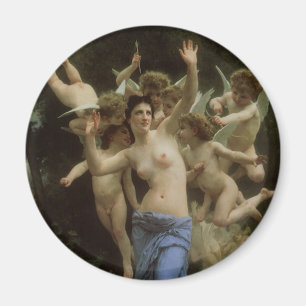 Victorian Angel Art, Wasp's Nest by Bouguereau Magnet