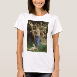 Victorian Angel Art, Wasp's Nest by Bouguereau T-Shirt
