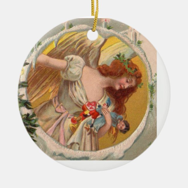Victorian Angel Christmas Ornament (Front)