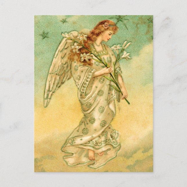 Victorian Angel Christmas Postcards (Front)