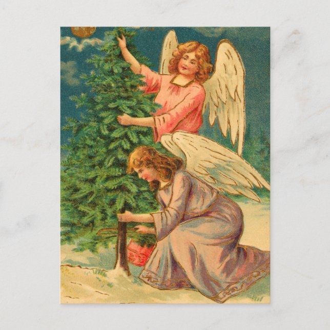 Victorian Angel Christmas Postcards (Front)