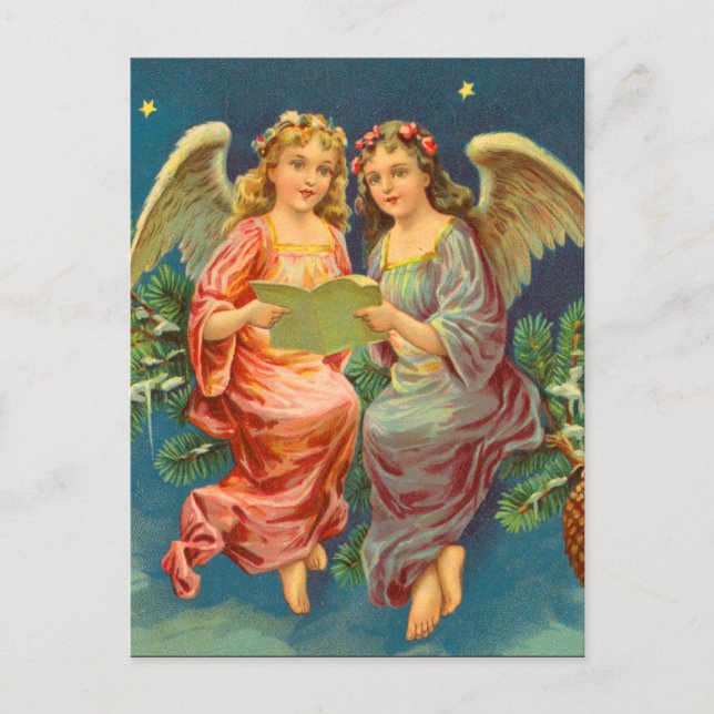 Victorian Angel Christmas Postcards (Front)